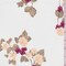 ITY Ivory/Golden/Berry Floral Sprig Jersey Knit Fabric By the Yard